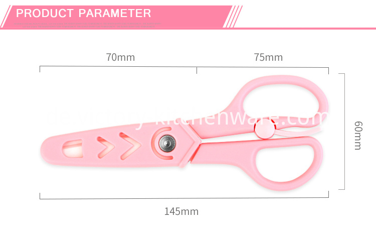 Baby-Lebensmittel-Sicherheitsschere Baby food safety scissors